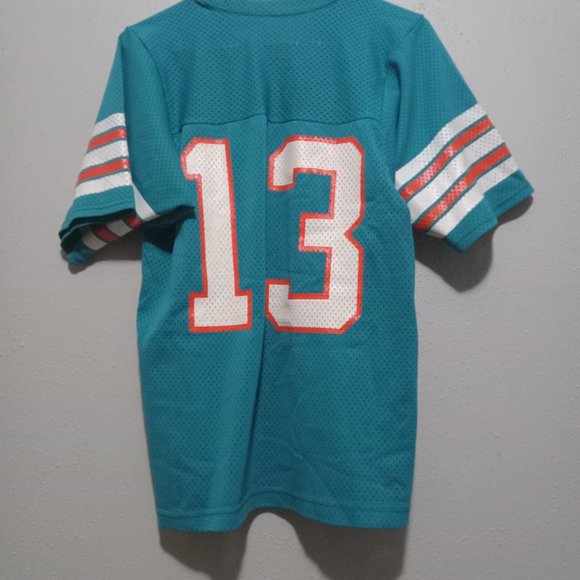 Vintage 80s Miami Dolphins Dan Marino NFL Sand-Knit Macregor Made in USA Jersey - Picture 4 of 4